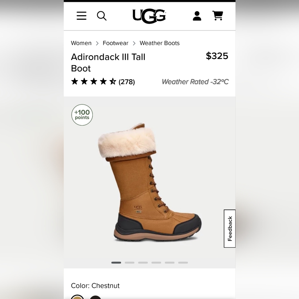 Ugg Australia Adirondack tall boots